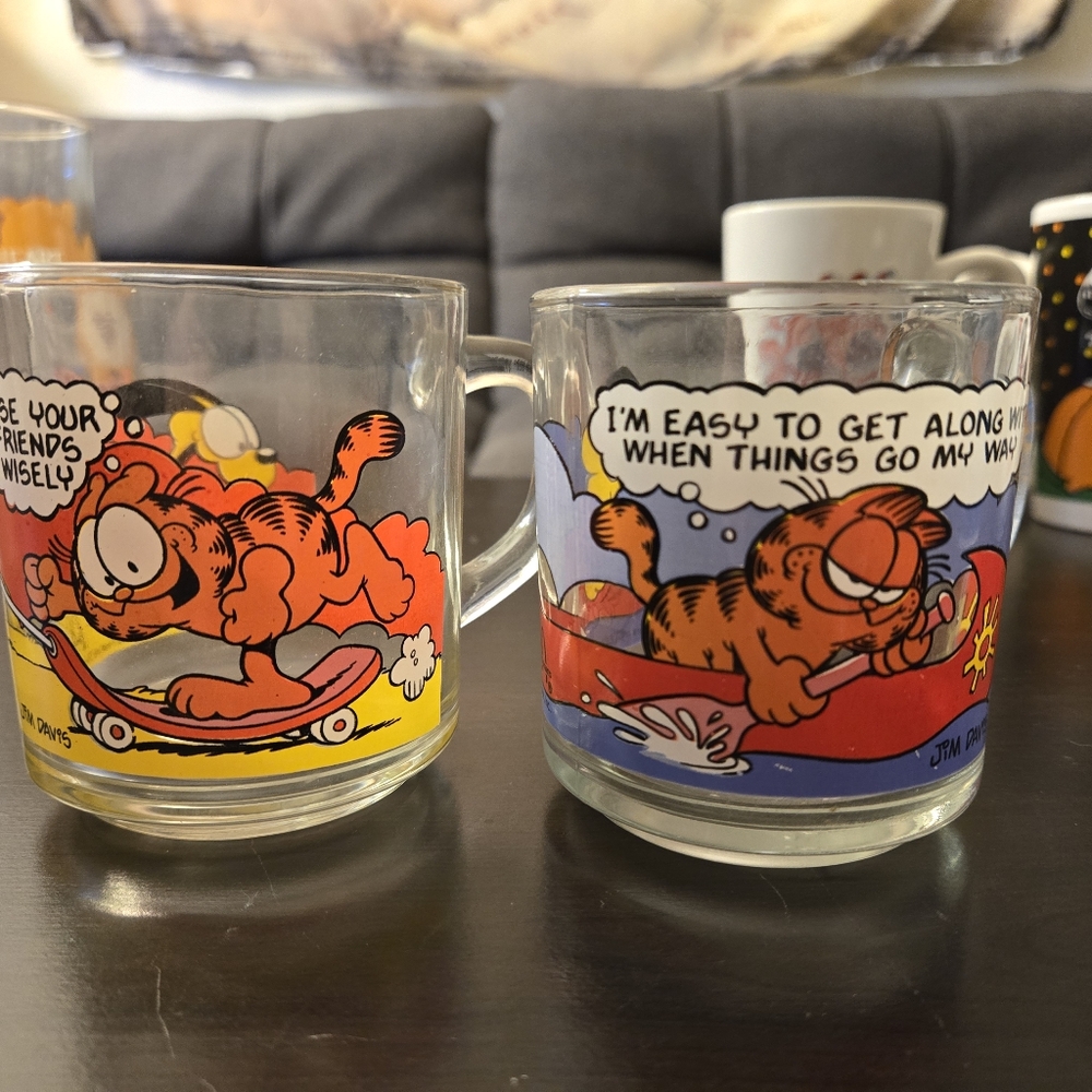 Garfield Characters Coffee Mug Jim Davis McDonald's Made in USA 1978 Vintage